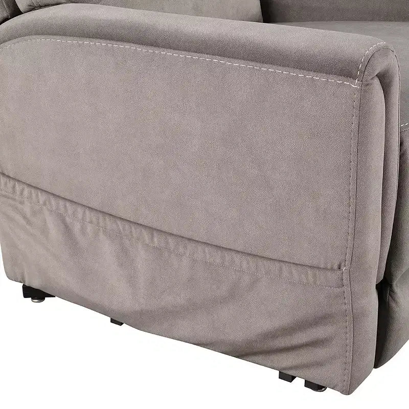 HOMES: Poltrona reclinabile Nightfall Flannelette con alzapersona, riscaldamento e massaggio grigia