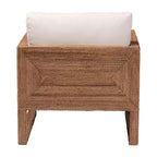 bali & pari Helina Seagrass and Acacia Wood Arm Chair Bleached Light Brown