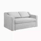 Serta Hans Convertible Loveseat Woven Linen