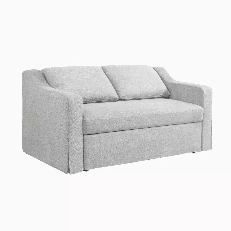 Serta Hans Convertible Loveseat Woven Linen