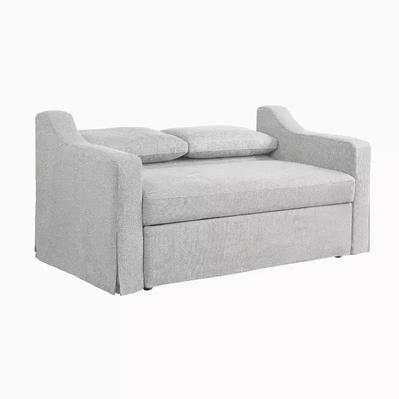 Serta Hans Convertible Loveseat Woven Linen