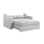 Serta Hans Convertible Loveseat Woven Linen