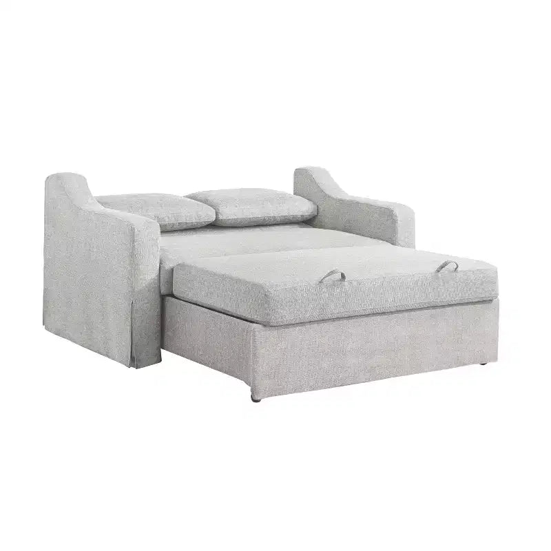 Serta Hans Convertible Loveseat Woven Linen