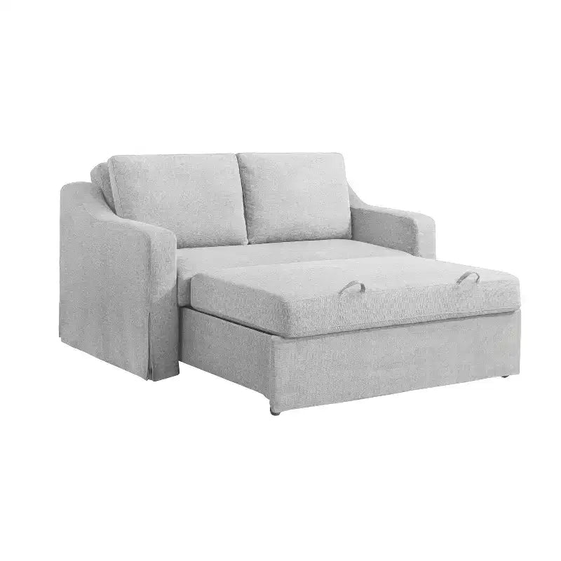 Serta Hans Convertible Loveseat Woven Linen