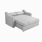 Serta Hans Convertible Loveseat Woven Linen
