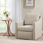 Martha Stewart Christian Swivel Armchair Natural