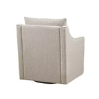 Martha Stewart Christian Swivel Armchair Natural