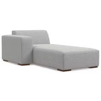 WyndenHall Biggs 2 Seater Sofa and Left Chaise Pale Gray