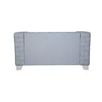 Divano Saree Acme Furniture 63" in ciniglia azzurra/finitura bianca