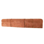 Christopher Knight Home Diego 12 2 " Modern L-Shaped High-Density Foam Sectional Sofa with Low Backrest Orange