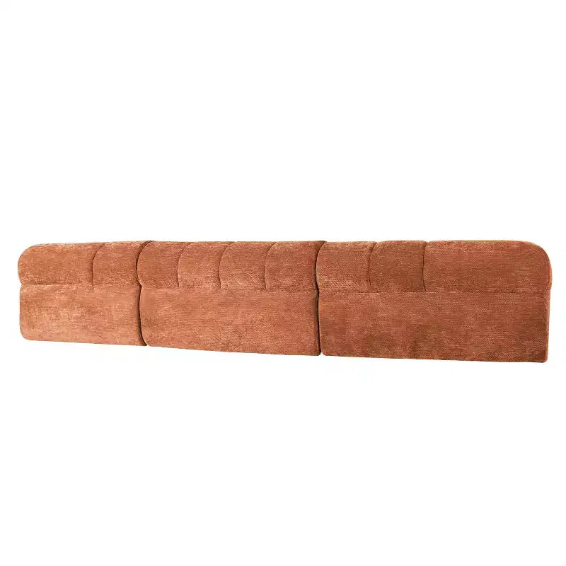 Christopher Knight Home Diego 12 2 " Modern L-Shaped High-Density Foam Sectional Sofa with Low Backrest Orange