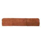 Christopher Knight Home Diego 12 2 " Modern L-Shaped High-Density Foam Sectional Sofa with Low Backrest Orange