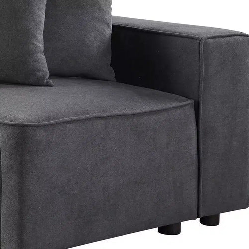 28" Silvester Gray Fabric - Acme Furniture: Upholstered Accent Chair, Wood Frame, No Assembly Required
