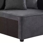 28" Silvester Gray Fabric - Acme Furniture: Upholstered Accent Chair, Wood Frame, No Assembly Required