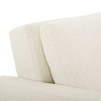 Divano Convertibile Serta Aurora Bouclé Avorio: Chaise Longue e Letto Matrimoniale, Molle Insacchettate, Gambe in Legno di Gomma