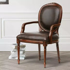 Comfort Pointe Bradford Leather Arm Chair Brown: Upholstered, Traditional Design, Wood Frame, Foam Fill
