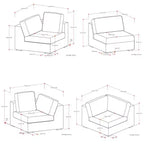 WyndenHall Marlee Corner Sectional Cloud Gray