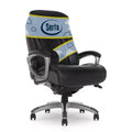 Serta Works Executive Office Chair with Smart Layers Technology Opportunity Gray: Ergonomic Bonded Leather, Adjustable Height, 275 lbs Capacity