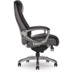 Serta Works Executive Office Chair with Smart Layers Technology Opportunity Gray: Ergonomic Bonded Leather, Adjustable Height, 275 lbs Capacity