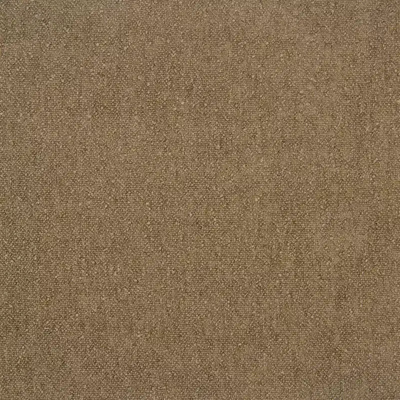 Poltrona girevole accentata HomePop imbottita, color cammello chiaro