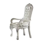 Poltrona Dresden Accent 21" in similpelle finitura bianco osso - Acme Furniture: trapuntata, nessun assemblaggio richiesto, struttura in legno composito