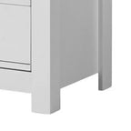 47" Dresser with 6 Drawers White - Benzara: Contemporary Bedroom Furniture, Space-Saving Design
