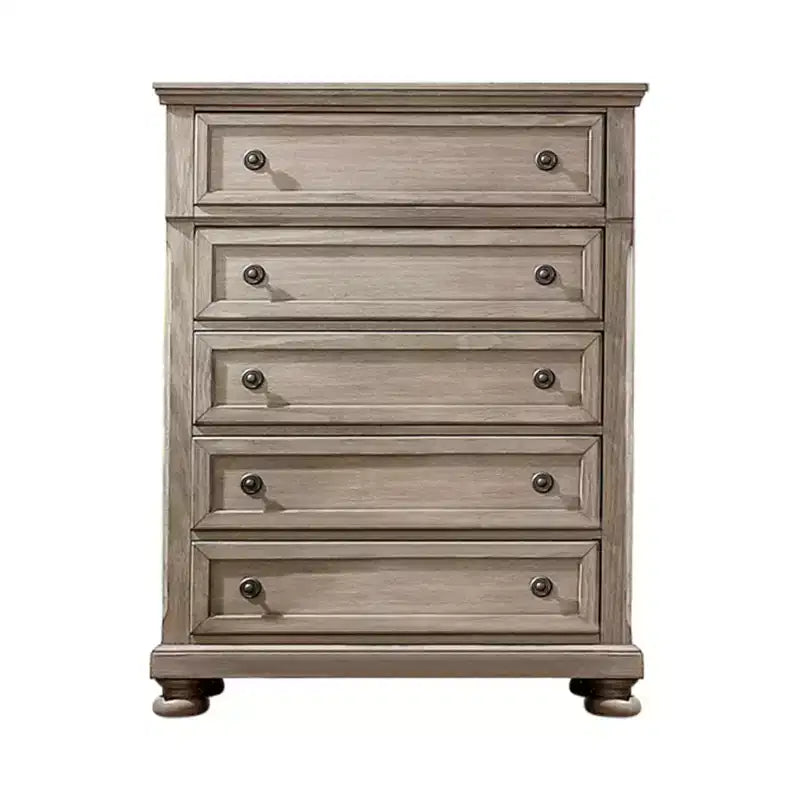 2pc Queen Bed and Chest Set Gray - HOMES: Inside + Out