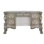 63" Dresden Vanity Table Vintage Bone White - Acme Furniture