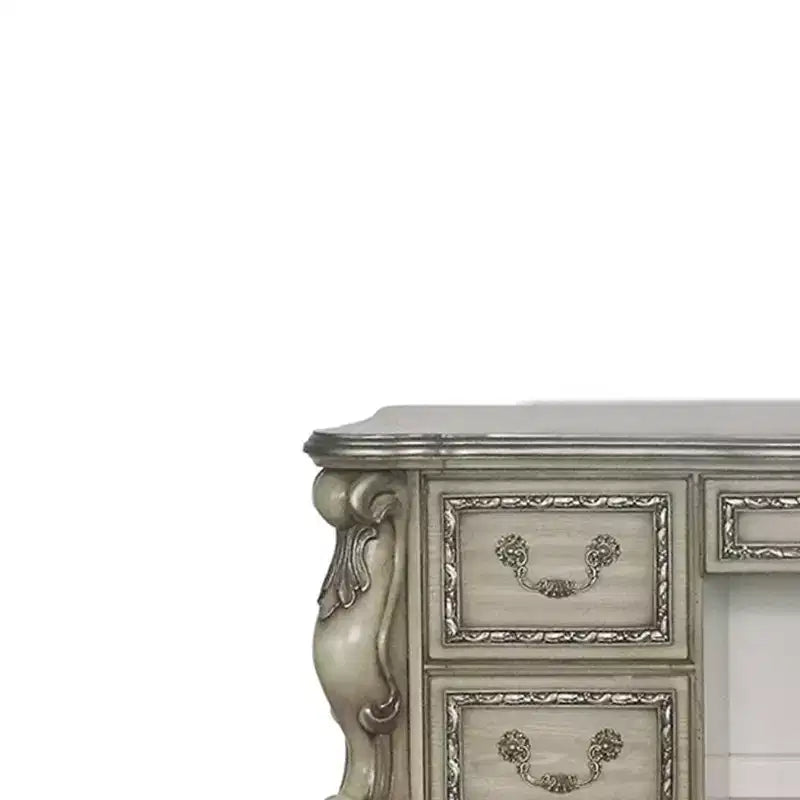 Toeletta Dresden 63" Bone White vintage - Acme Furniture