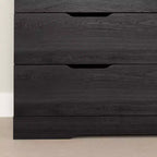 South Shore Fynn 6 Drawer Double Dresser Gray Oak: Laminated Particle Board, 5-Year Warranty, Anti-Tip Hardware