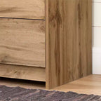 South Shore Tassio 5 Drawer Chest Nordik Oak: Modern Country Style, Metal Slides, Particle Board