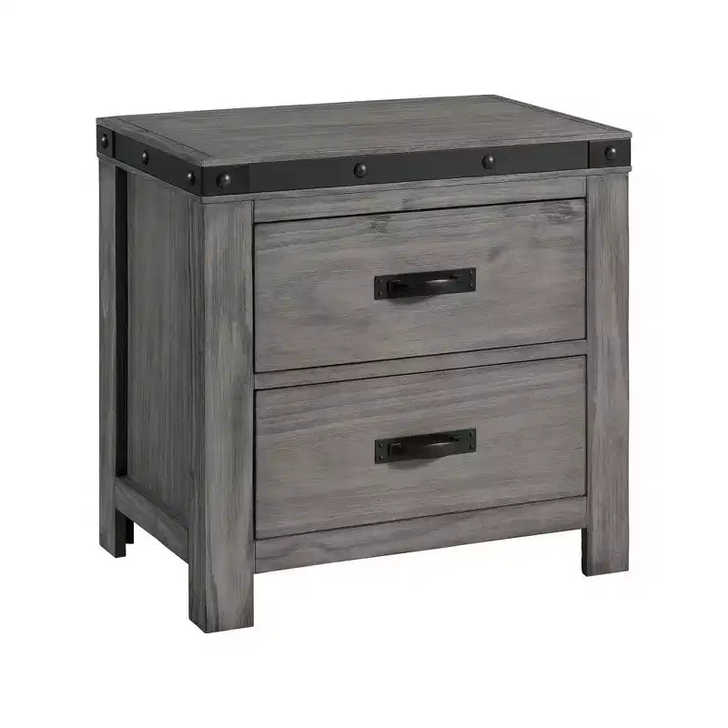 6pc King Montauk Panel Bedroom Set Gray - Picket House Furnishings: Includes Dresser, Chest & Nightstand