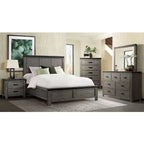 6pc King Montauk Panel Bedroom Set Gray - Picket House Furnishings: Includes Dresser, Chest & Nightstand