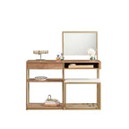 Sauder Internation Lux Vanity Table Sindoori Mango