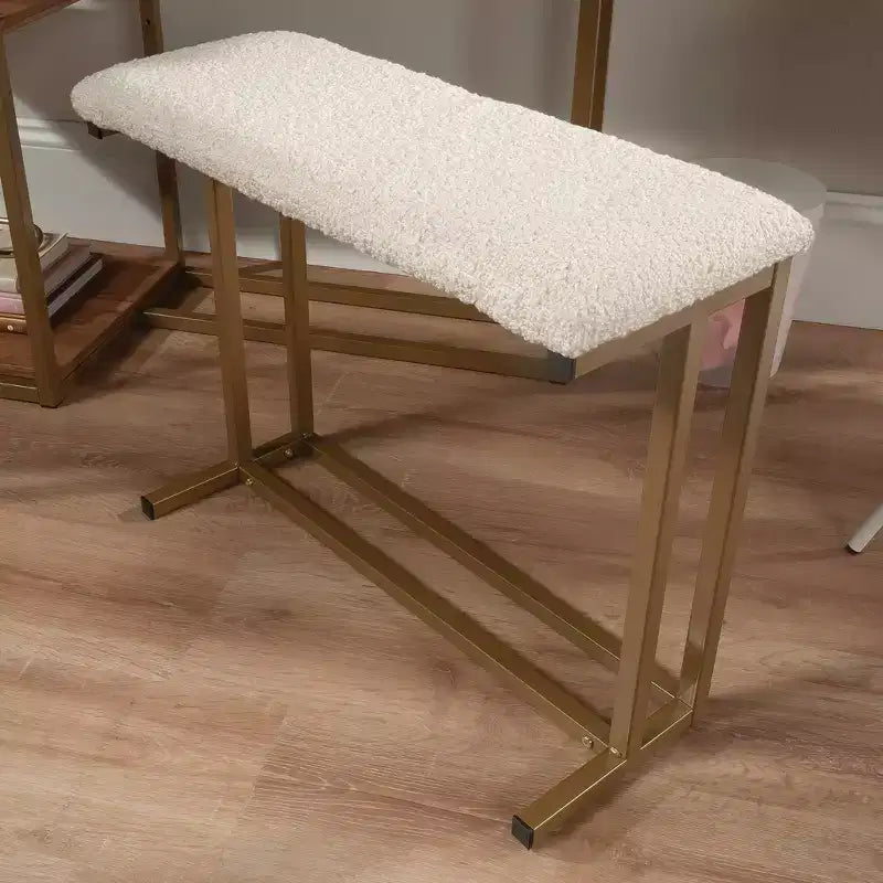 Sauder Internation Lux Vanity Table Sindoori Mango