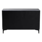 Baxton Studio Etienne Velvet 6 Drawer Dresser Slate Gray/Black