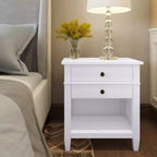 Comodino WyndenHall in legno massello di tiglio da 24" - Bianco