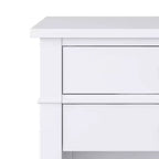 Comodino WyndenHall in legno massello di tiglio da 24" - Bianco