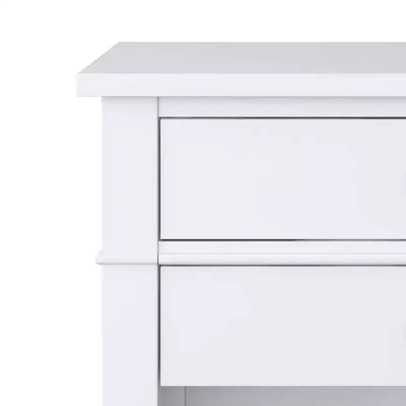 Comodino WyndenHall in legno massello di tiglio da 24" - Bianco