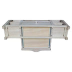 Corner Entertainment TV Stand for TVs up to 42" Light Brown: Solid Wood Media Console - International Concepts