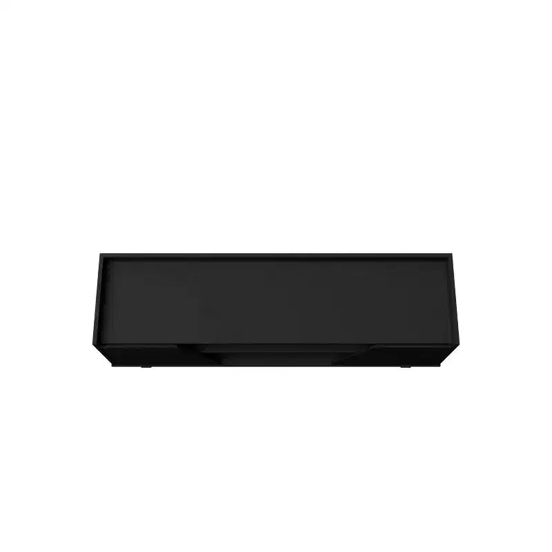 Marcus Mid-Century Modern 4 Shelf TV Stand for TVs up to 55": Media Console, Cable Management - Manhattan Comfort