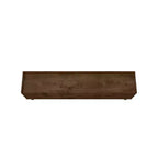 Marcus Mid-Century Modern 4 Shelf TV Stand for TVs up to 70" Rustic Brown - Manhattan Comfort: Entertainment Center with Storage