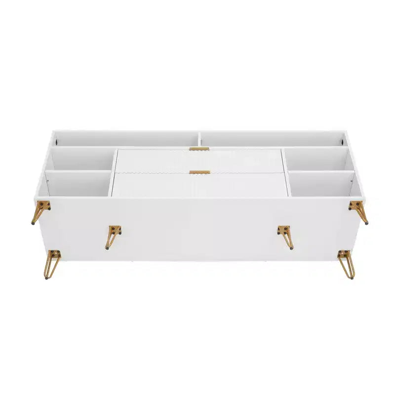 Manhattan Comfort 63" Dumbo TV Stand for TVs up to 60" White