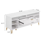Manhattan Comfort 63" Dumbo TV Stand for TVs up to 60" White