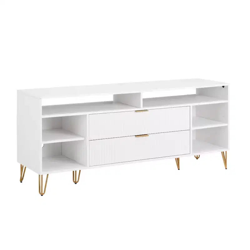 Manhattan Comfort 63" Dumbo TV Stand for TVs up to 60" White