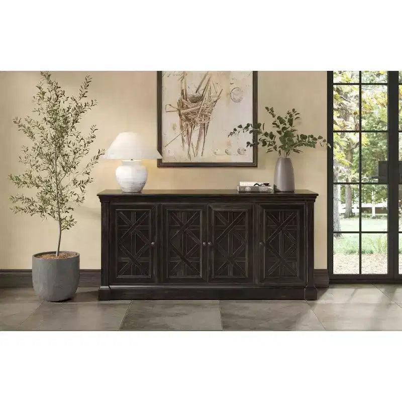 Console TV Tradizionale Kingston da 70": Stile Maniero Inglese, Nessun Montaggio - Martin Furniture