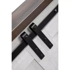 Electric Fireplace Saw Cut TV Stand for TVs up to 60": Home Essentials, Barn Door Console, Cable Management