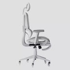Sedia Gaming Airflex2 in Rete con Poggiapiedi Bianca - Techni Sport: Inclinazione Sincronizzata, Capacità 125 Kg, Design Ergonomico