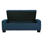 Christopher Knight Home Silas Indoor Upholstered Modern Storage Ottoman Blue