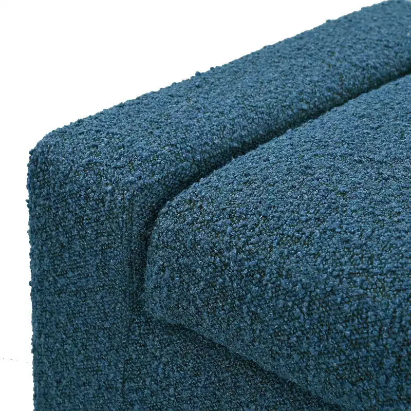 Christopher Knight Home Silas Indoor Upholstered Modern Storage Ottoman Blue